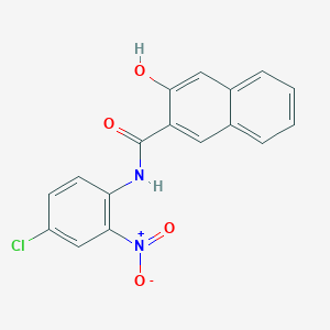 molecular formula C17H11ClN2O4 B5192101 N-(4-chloro-2-nitrophenyl)-3-hydroxynaphthalene-2-carboxamide CAS No. 5307-93-7