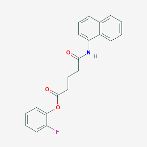molecular formula C21H18FNO3 B5192172 (2-Fluorophenyl) 5-(naphthalen-1-ylamino)-5-oxopentanoate CAS No. 5768-71-8