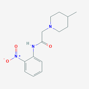 molecular formula C14H19N3O3 B5192483 2-(4-methyl-1-piperidinyl)-N-(2-nitrophenyl)acetamide 