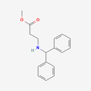 molecular formula C17H19NO2 B5192639 Methyl 3-(benzhydrylamino)propanoate 
