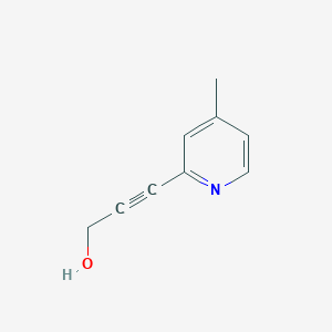 molecular formula C9H9NO B051927 3-(4-Methylpyridin-2-yl)prop-2-yn-1-ol CAS No. 113985-41-4