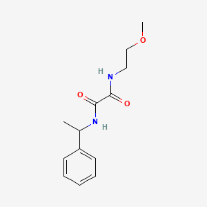 molecular formula C13H18N2O3 B5192735 N-(2-methoxyethyl)-N'-(1-phenylethyl)ethanediamide 
