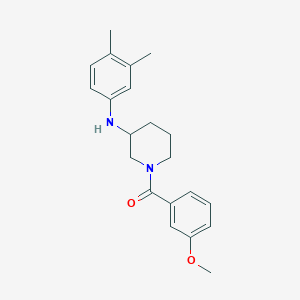 molecular formula C21H26N2O2 B5192984 N-(3,4-dimethylphenyl)-1-(3-methoxybenzoyl)-3-piperidinamine 