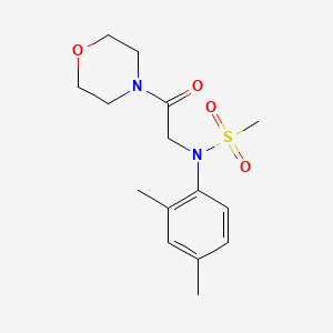 molecular formula C15H22N2O4S B5193069 N-(2,4-dimethylphenyl)-N-[2-(4-morpholinyl)-2-oxoethyl]methanesulfonamide 