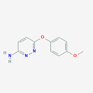 molecular formula C11H11N3O2 B051933 6-(4-Methoxyphenoxy)pyridazin-3-amine CAS No. 121041-41-6