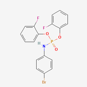 molecular formula C18H13BrF2NO3P B5193321 N-bis(2-fluorophenoxy)phosphoryl-4-bromoaniline 