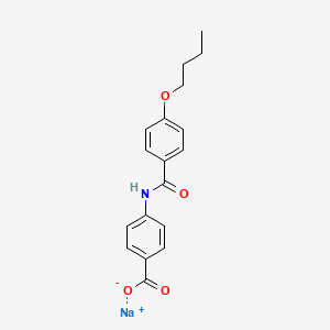molecular formula C18H18NNaO4 B5193349 Sodium;4-[(4-butoxybenzoyl)amino]benzoate 