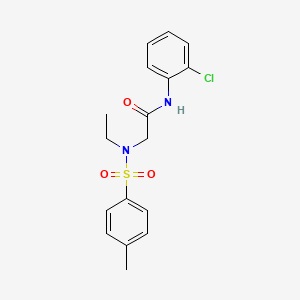 molecular formula C17H19ClN2O3S B5193455 N-(2-chlorophenyl)-N~2~-ethyl-N~2~-[(4-methylphenyl)sulfonyl]glycinamide 