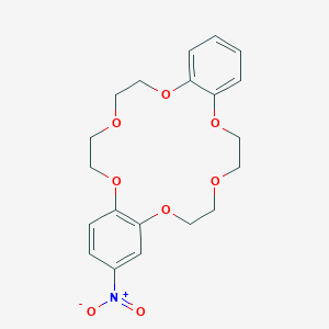 molecular formula C20H23NO8 B051937 2-Nitro-6,7,9,10,17,18,20,21-octahydrodibenzo[b,k][1,4,7,10,13,16]hexaoxacyclooctadecine CAS No. 118060-27-8