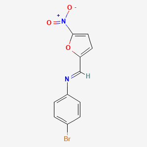 molecular formula C11H7BrN2O3 B5193707 N-(4-bromophenyl)-1-(5-nitrofuran-2-yl)methanimine 