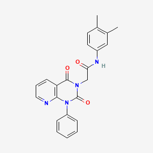molecular formula C23H20N4O3 B5194022 N-(3,4-DIMETHYLPHENYL)-2-{2,4-DIOXO-1-PHENYL-1H,2H,3H,4H-PYRIDO[2,3-D]PYRIMIDIN-3-YL}ACETAMIDE 