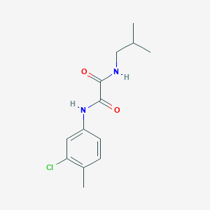 molecular formula C13H17ClN2O2 B5194086 N'-(3-chloro-4-methylphenyl)-N-(2-methylpropyl)oxamide 