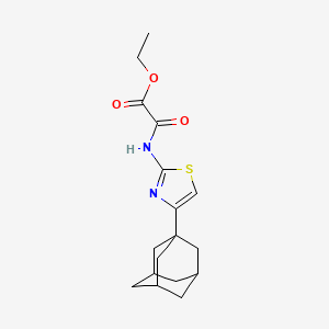 molecular formula C17H22N2O3S B5194635 Ethyl ((4-(1-adamantyl)-1,3-thiazol-2-YL)amino)(oxo)acetate CAS No. 302904-46-7