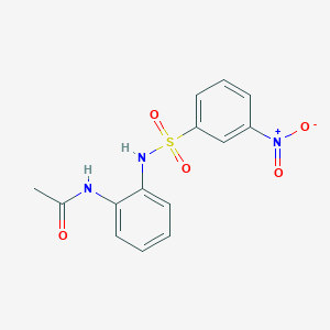 molecular formula C14H13N3O5S B5195050 N-[2-[(3-nitrophenyl)sulfonylamino]phenyl]acetamide 