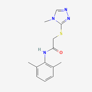 molecular formula C13H16N4OS B5195422 N-(2,6-dimethylphenyl)-2-[(4-methyl-4H-1,2,4-triazol-3-yl)sulfanyl]acetamide 