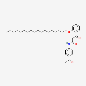 molecular formula C35H51NO4 B5195706 N-(4-acetylphenyl)-3-(2-octadecoxyphenyl)-3-oxopropanamide 