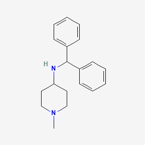 molecular formula C19H24N2 B5195839 N-benzhydryl-1-methylpiperidin-4-amine 