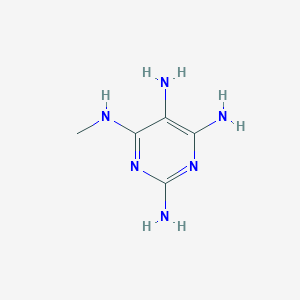 molecular formula C5H10N6 B051959 N4-Methylpyrimidine-2,4,5,6-tetraamine CAS No. 116977-14-1