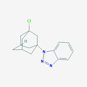 molecular formula C16H18ClN3 B5195973 1-(3-Chloro-1-adamantyl)benzotriazole 