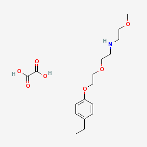 molecular formula C17H27NO7 B5196140 N-[2-[2-(4-ethylphenoxy)ethoxy]ethyl]-2-methoxyethanamine;oxalic acid 