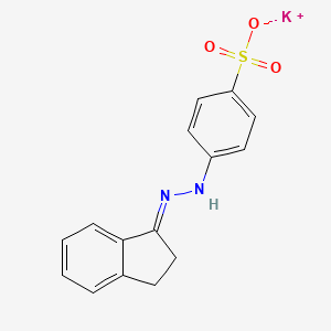 molecular formula C15H13KN2O3S B5196228 potassium;4-[(2E)-2-(2,3-dihydroinden-1-ylidene)hydrazinyl]benzenesulfonate 
