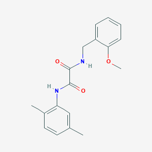 molecular formula C18H20N2O3 B5196313 N'-(2,5-dimethylphenyl)-N-[(2-methoxyphenyl)methyl]oxamide 