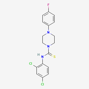 molecular formula C17H16Cl2FN3S B5196359 N-(2,4-dichlorophenyl)-4-(4-fluorophenyl)piperazine-1-carbothioamide 