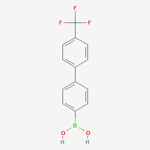 molecular formula C13H10BF3O2 B051964 (4'-(Trifluoromethyl)-[1,1'-biphenyl]-4-yl)boronic acid CAS No. 364590-93-2