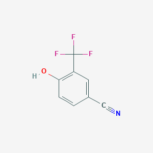 molecular formula C8H4F3NO B051966 4-Hydroxy-3-(trifluoromethyl)benzonitrile CAS No. 124811-71-8