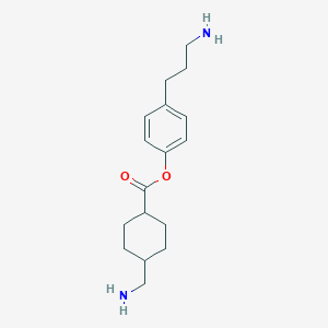 molecular formula C17H26N2O2 B051968 Tranexamic acid isobenzedrine ester CAS No. 124505-25-5