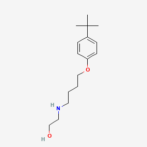 molecular formula C16H27NO2 B5196830 2-[4-(4-Tert-butylphenoxy)butylamino]ethanol 