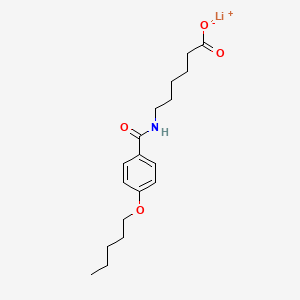 molecular formula C18H26LiNO4 B5196932 Lithium;6-[(4-pentoxybenzoyl)amino]hexanoate 