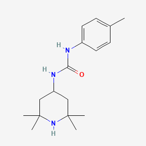 molecular formula C17H27N3O B5197121 N-(4-METHYLPHENYL)-N'-(2,2,6,6-TETRAMETHYL-4-PIPERIDYL)UREA 