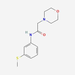 molecular formula C13H18N2O2S B5197170 N-[3-(methylsulfanyl)phenyl]-2-(morpholin-4-yl)acetamide 