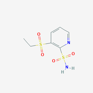 molecular formula C7H10N2O4S2 B051972 3-(Ethylsulfonyl)pyridine-2-sulfonamide CAS No. 117671-01-9