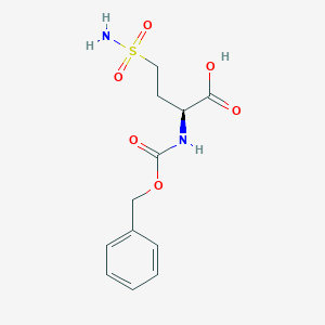 molecular formula C12H16N2O6S B051974 (S)-2-benzyloxycarbonylamino-4-sulfamoylbutyric acid CAS No. 112898-30-3