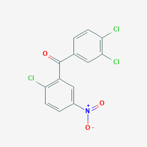 molecular formula C13H6Cl3NO3 B5197444 Methanone, (2-chloro-5-nitrophenyl)(3,4-dichlorophenyl)- CAS No. 113456-95-4