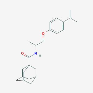 molecular formula C23H33NO2 B5197445 N-{1-[4-(propan-2-yl)phenoxy]propan-2-yl}adamantane-1-carboxamide 