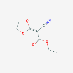 Ethyl 2-cyano-2-(1,3-dioxolan-2-ylidene)acetate