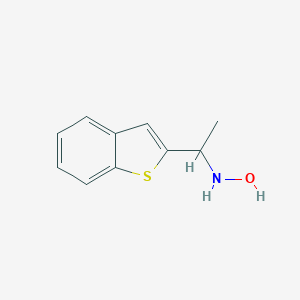 molecular formula C10H11NOS B051978 1-(N-hydroxyamino)-1-(benzothien-2-yl)ethane CAS No. 118564-89-9
