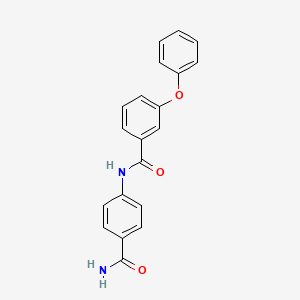 molecular formula C20H16N2O3 B5197809 N-(4-carbamoylphenyl)-3-phenoxybenzamide 