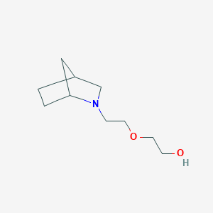 molecular formula C10H19NO2 B051980 Ethanol, 2-[2-(2-azabicyclo[2.2.1]hept-2-yl)ethoxy]- CAS No. 116230-20-7