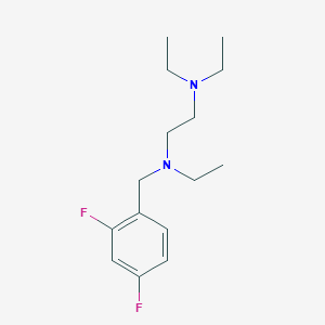 molecular formula C15H24F2N2 B5198375 N'-[(2,4-difluorophenyl)methyl]-N,N,N'-triethylethane-1,2-diamine 