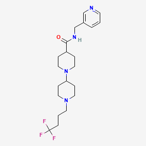 molecular formula C21H31F3N4O B5198421 N-(3-pyridinylmethyl)-1'-(4,4,4-trifluorobutyl)-1,4'-bipiperidine-4-carboxamide 