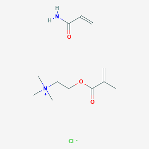 molecular formula C12H23ClN2O3 B051985 prop-2-enamide;trimethyl-[2-(2-methylprop-2-enoyloxy)ethyl]azanium;chloride CAS No. 35429-19-7