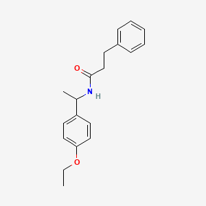 molecular formula C19H23NO2 B5198664 N-[1-(4-ethoxyphenyl)ethyl]-3-phenylpropanamide 