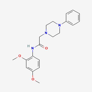 molecular formula C20H25N3O3 B5198793 N-(2,4-dimethoxyphenyl)-2-(4-phenylpiperazin-1-yl)acetamide 
