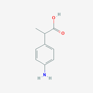 molecular formula C9H11NO2 B051988 2-(4-Aminophenyl)propanoic acid CAS No. 59430-62-5
