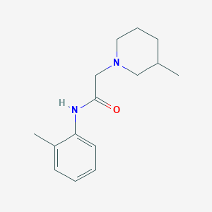 molecular formula C15H22N2O B5198926 N-(2-methylphenyl)-2-(3-methylpiperidin-1-yl)acetamide 