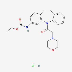 molecular formula C23H28ClN3O4 B5198935 ethyl [5-(4-morpholinylacetyl)-10,11-dihydro-5H-dibenzo[b,f]azepin-3-yl]carbamate hydrochloride 
